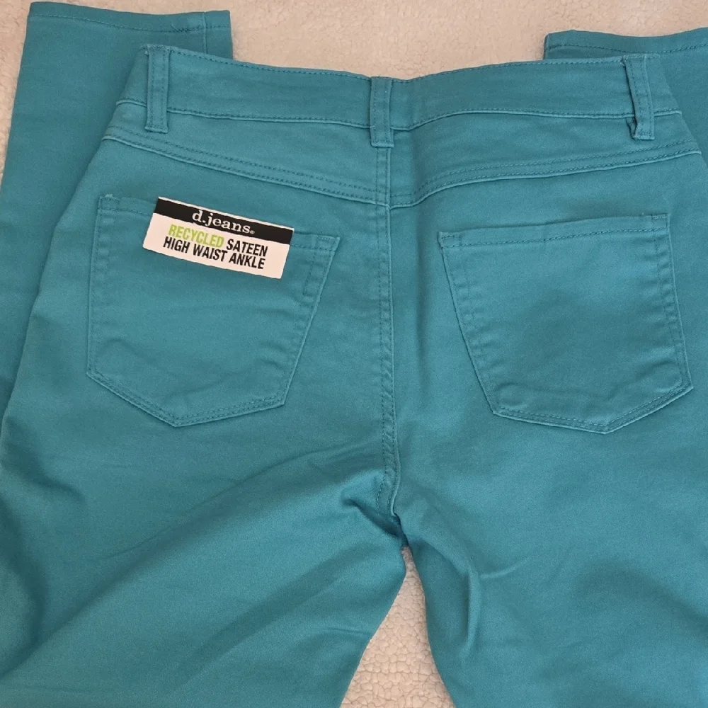 d. jeans Turquoise Denim Pants - Picture 3 of 5